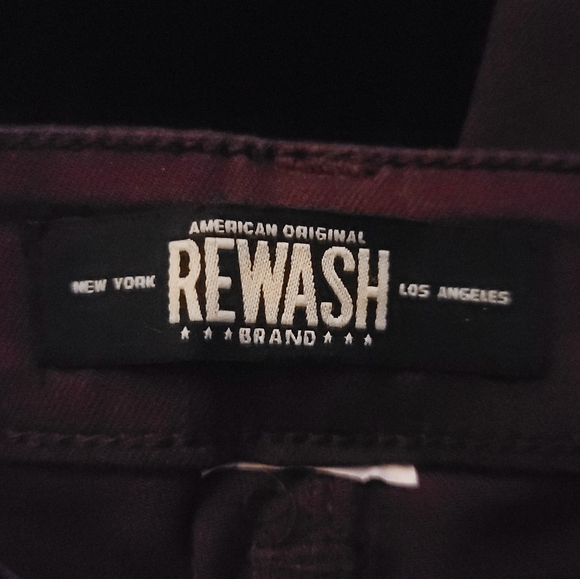 Rewash Brand Wine-Colored skinny jeans size 1 - Picture 5 of 8